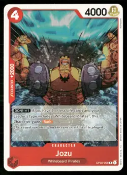 2023 Paramount War Jozu Character / Red/Whitebeard Pirates #OP02-008 - Image 1