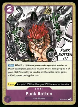 2023 Awakening of the New Era Punk Rotten Event / Purple/Kid Pirates #OP05-078 - Image 1