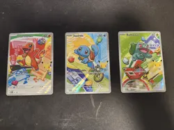 Pokemon TCG First Partner Illustration Collection Series 1 Kanto GEN 1 Starters - Image 1