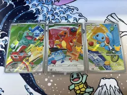 Pokemon TCG First Partner Illustration Collection Kanto Series Gen 1 Starters - Image 1
