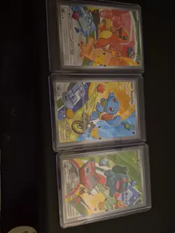 Pokemon TCG First Partner Illustration Collection Kanto Series GEN 1 Starters A - Image 1