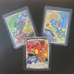 Pokemon TCG First Partner Illustration Collection Series 1 Kanto GEN 1 Starters - Image 1