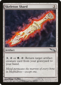 Skeleton Shard #242 (HP) Mirrodin MRD Magic MTG - Image 1