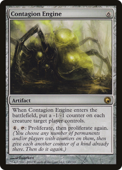 Contagion Engine #145 (MP) Scars of Mirrodin SOM Magic MTG - Image 1