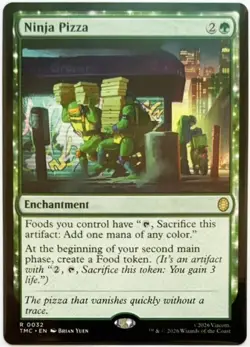 MTG Teenage Ninja Mutant Turtles Commander Ninja Pizza (Rare) - Image 1