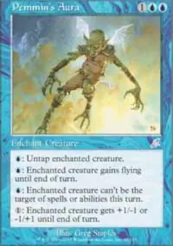 Heavy Play, English MTG Regular Pemmin's Aura Scourge Magic the Gathering - Image 1