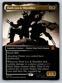 Dark Leo & Shredder (Borderless) Teenage Mutant Ninja Turtles Regular - Image 1