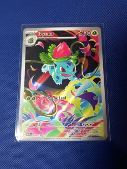 Pokemon TCG Ivysaur 134/132 Mega Evolution Illustration Rare Card - Image 1