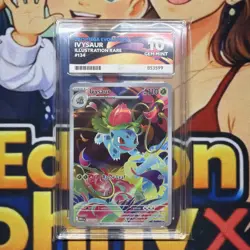 POKEMON TCG IVYSAUR 134/132 ACE 10 GEM MINT mega Evolution ILLUSTRATION RARE - Image 1