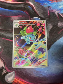 Pokemon TCG Mega Evolution Ivysaur 134/132 Illustration Rare Full Art - Image 1