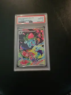 Pokemon TCG Ivysaur Illustration Rare Mega Evolution 134/132 PSA 10 - Image 1