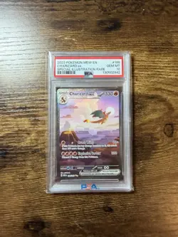 2023 POKEMON MEW EN-151 SPECIAL ILLUSTRATION RARE #199 CHARIZARD EX PSA 10 - Image 1