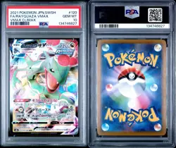 2021 Pokemon TCG Rayquaza VMAX 120/184 Vmax Climax Triple Rare PSA 10 320 HP - Image 3