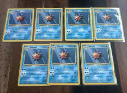 STARMIE - Base Set - 64/102 - Pokemon Card - 1999 - WOTC - Non-Holo MP Lot of 7 - Image 1
