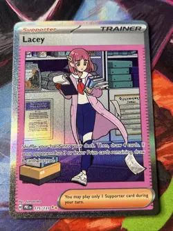 Lacey 175/131 Prismatic Evolutions Special Illustration Rare Pokemon TCG NM - Image 1