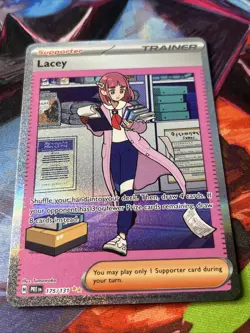 Lacey 175/131 Prismatic Evolutions Special Illustration Rare Pokemon TCG NM - Image 2