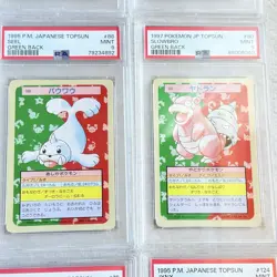 LOTTO 12 CARTE POKEMON TOPSUN JAP GREEN BACK 1995 - 1997 - ALL GRADED PSA 9 - Image 5