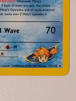 Misty's Gyarados 1st Edition Gym Challenge 13/132 Holo Foil Rare WoTC Pokemon - Image 4