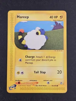 Pokemon TCG Mareep Aquapolis 93/147 Regular Common - Image 2