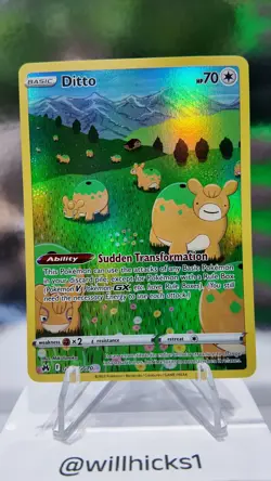 GG22/GG70 - Ditto - Galarian Gallery Illustration Holo - Crown Zenith - Pokemon - Image 1