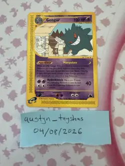 Gengar 10/144 Skyridge Non-Holo 100 HP Rare Pokemon TCG - Image 1
