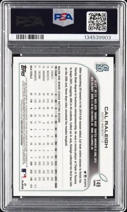 2022 TOPPS CHROME SEPIA REFRACTOR #149 CAL RALEIGH ROOKIE RC PSA 10 - Image 2