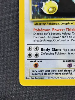 Pokemon TCG Snorlax 11/64 Jungle Holo Rare Card Near Mint Condition - Image 5