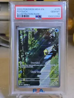 2023 Pokemon Mew En Psyduck Illustration Rare PSA 10 - Image 2