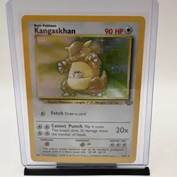 Kangaskhan 5/64 Jungle Holo Rare 1999 WOTC Pokemon TCG Vintage LP - Image 1