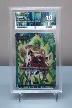 Dragon Ball Fusion World - Broly FS03-01 Leader Alt Art ACE 10 GEM MINT - Image 1