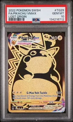 Pikachu VMAX TG29/TG30 Holo Rare Pokemon TCG Lost Origin PSA 10 GEM MT - Image 1
