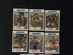 Scanlens 1976 Rugby League Set Of 10 South Sydney Rabbitohs Cards Eric Simms - Image 2