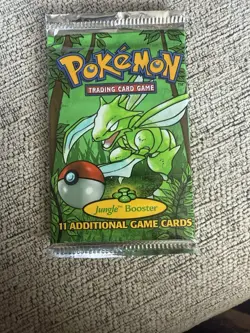 1999 Pokemon Jungle Booster Pack Scyther Art WOTC Vintage TCG Sealed - Image 1