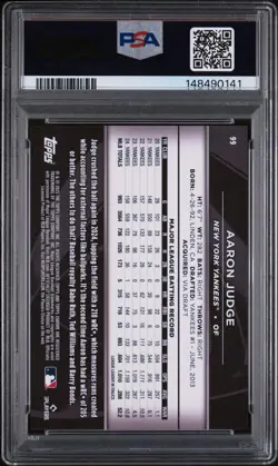 2025 Topps Chrome Black #99 Aaron Judge Refractor #/199 PSA 10 GEM 💎 MINT - Image 2