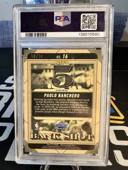 2024 Panini Donruss Paolo Banchero Bank Shot 10/10 GOLD PSA 10 POP 1🔥 - Image 2