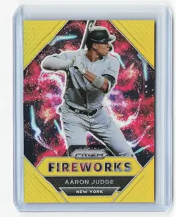 2020 Panini Absolute Fireworks Gold #86 Aaron Judge 09/10 - Image 1