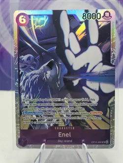 Enel OP15-060 SR One Piece TCG Adventure on Kami’s Island English NM - Image 1