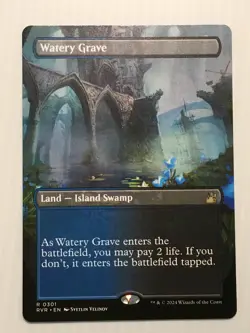 MTG Watery Grave (Borderless) Ravnica Remastered Regular 301 - Image 1