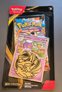 Pokemon TCG : Mega Evolution Single Blister Pack (Drifblim) x1 - Image 1
