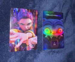 ULTRA RARE Rumi Jinu HANDS Holographic McDonald’s PURPLE BACK + Holo Code Card - Image 1