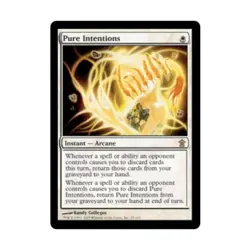 WOTC MtG Saviors of Kamigawa Pure Intentions (R) (Foil) EX - Image 1