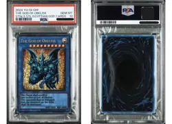 PSA 10 YU-GI-OH! THE GOD OF OBELISK STAINLESS STEEL EGYPTIAN GOD CARDS 2024 - Image 1