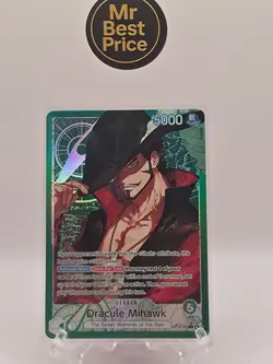 Dracule Mihawk Alt Art AA OP14-020 Leader NM OP14 Eng Card Game CCG - Image 1