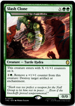 Slash Clone (Steelbane Hydra) - [Commander: Teenage Mutant Ninja Turtles] MTG 🌳 - Image 1