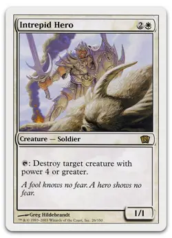 Intrepid Hero #26 (LP) 8th Edition 8ED Magic MTG - Image 1