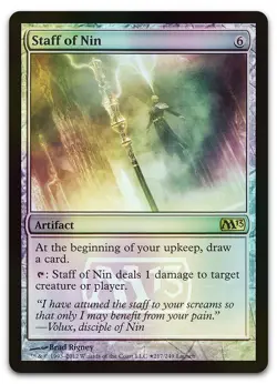 Staff of Nin #217 (Foil) (LP) Launch Party & Release Event Promos LARP Magic MTG - Image 1
