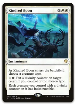 Kindred Boon #5 (NM) Commander 2017 C17 Magic MTG - Image 1