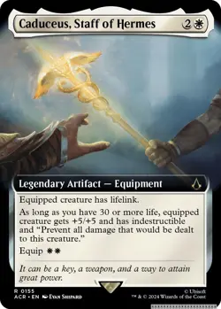 Caduceus, Staff of Hermes (Extended Art) [ACR - 155] - NM [Foil] TCG MTG - Image 1