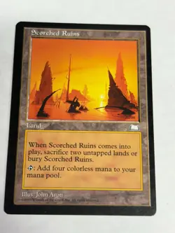 MTG - Scorched Ruins - Weatherlight - NM - Image 2