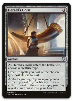 Herald's Horn #53 (NM) Commander 2017 C17 Magic MTG - Image 1